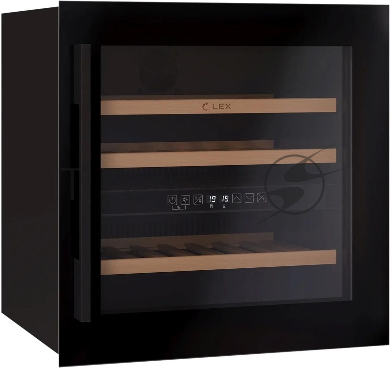 Винный шкаф Lex LWD6036BL dual zone 1-нокамерн. черный стекло (CHAT500007)