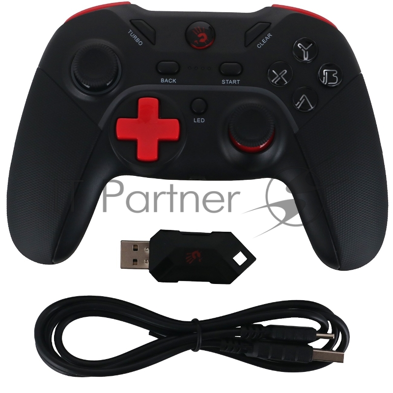 Геймпад A4Tech Bloody GPW70 Sports черный USB Беспроводной виброотдача обратная связь (GPW70 SPORTS BLACK)