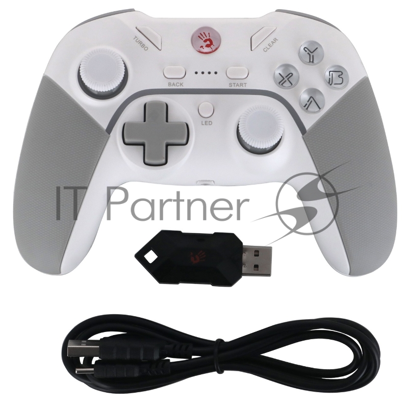 Геймпад A4Tech Bloody GPW70 Sports белый USB Беспроводной виброотдача обратная связь (GPW70 SPORTS WHITE)