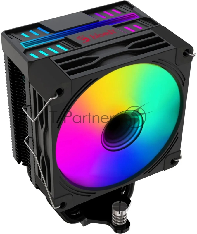 Устройство охлаждения (кулер) Bloody BD-AC150-ARGB1 ARGB Soc-AM5/AM4/1151/1200/2066/1700 черный 4-pin 11-23dB Al+Cu LCD 150W 365gr Ret (BD-AC150-ARGB1-BK)