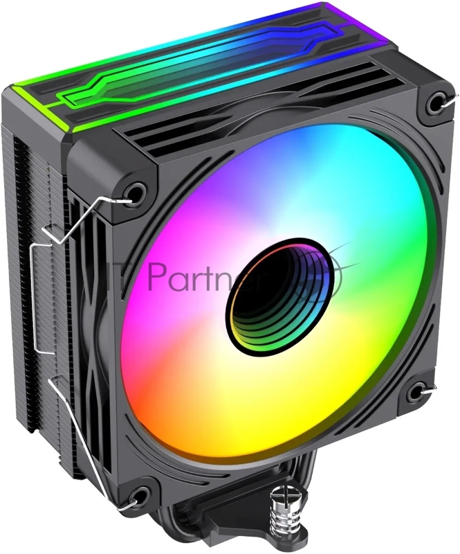 Устройство охлаждения (кулер) Bloody BD-AC205-ARGB1 ARGB Soc-AM5/AM4/1151/1200/2066/1700 черный 4-pin 14-26dB Al+Cu LCD 205W 513gr Ret (BD-AC205-ARGB1-BK)