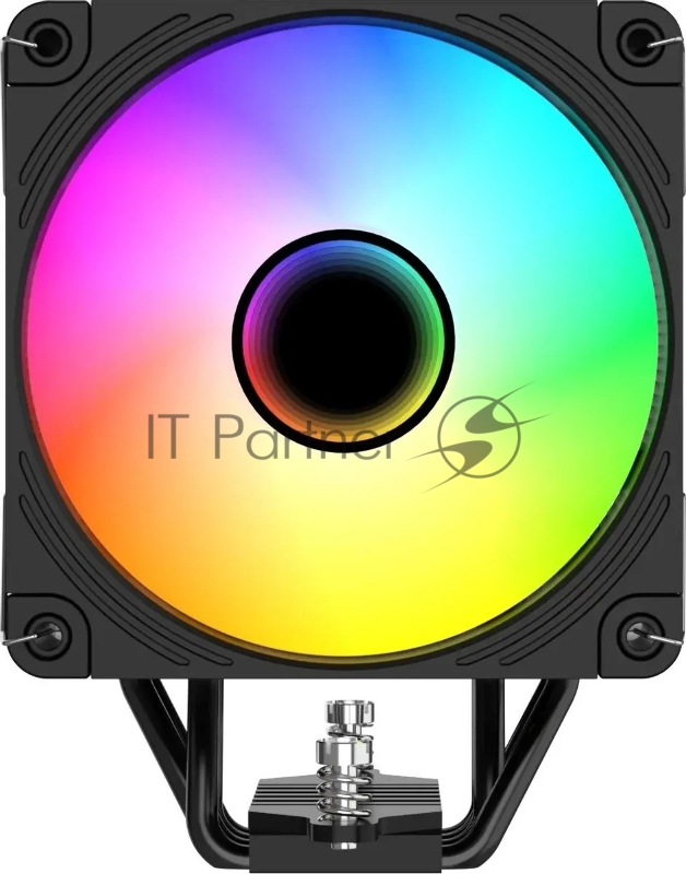 Устройство охлаждения (кулер) Bloody BD-AC205-ARGB1 ARGB Soc-AM5/AM4/1151/1200/2066/1700 черный 4-pin 14-26dB Al+Cu LCD 205W 513gr Ret (BD-AC205-ARGB1-BK)