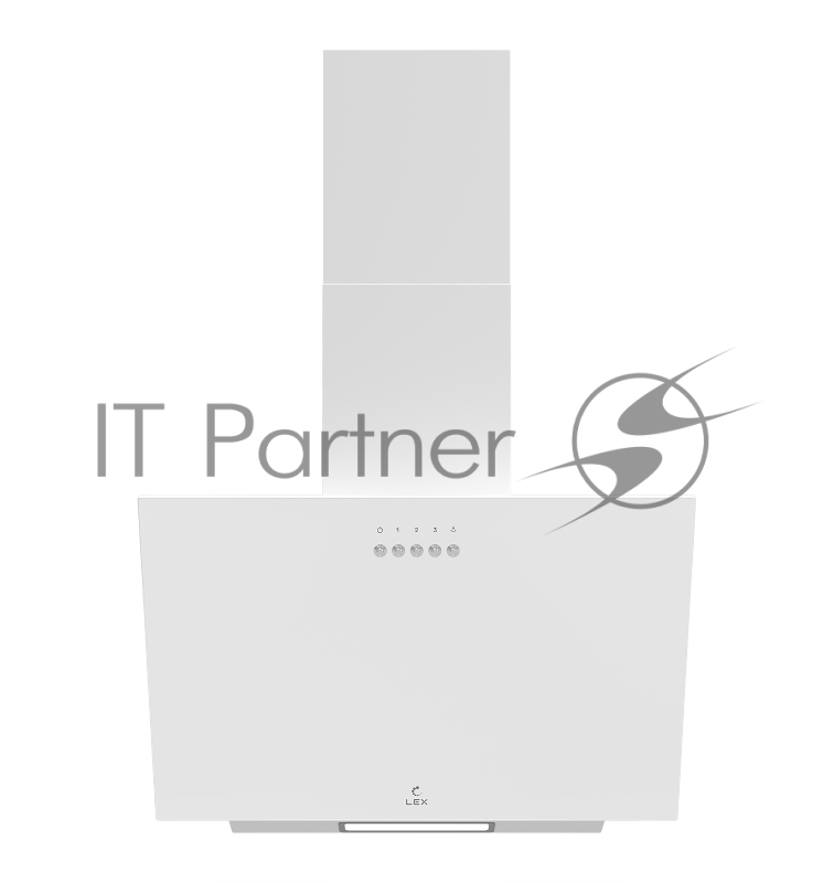 Вытяжка каминная Lex Moza 450 белый управление: кнопочное (1 мотор)