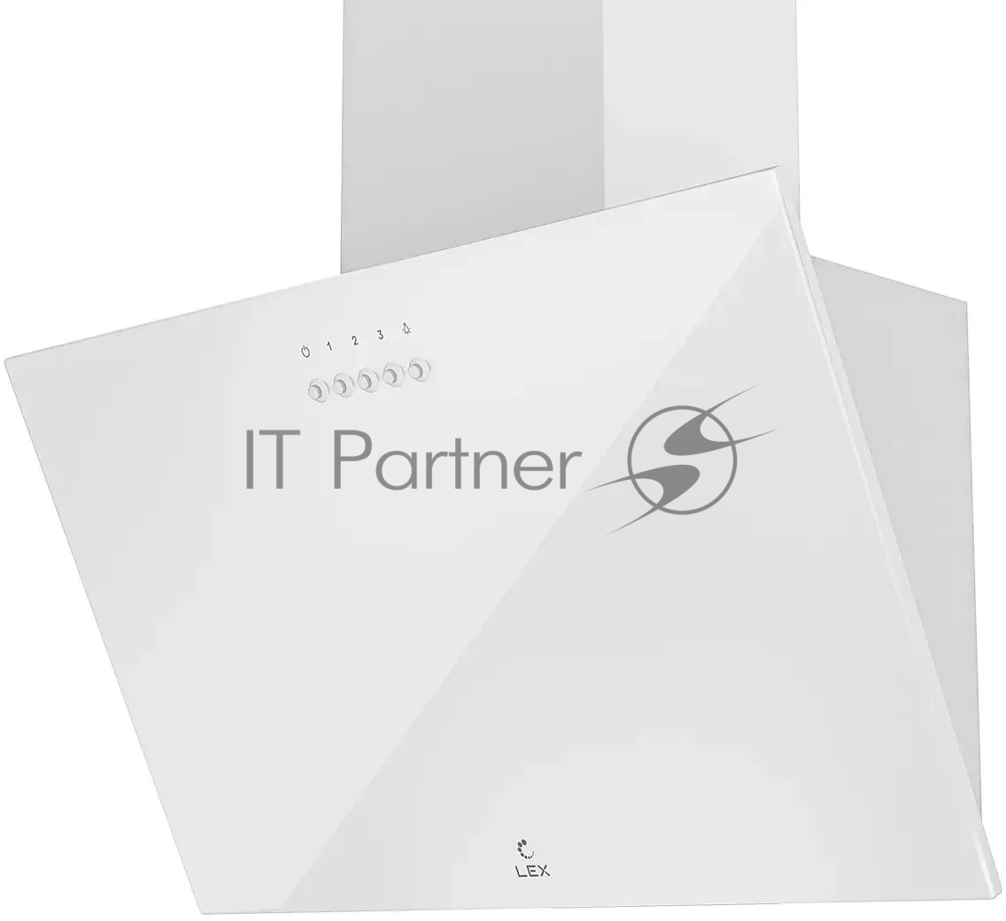 Вытяжка каминная Lex Moza 450 белый управление: кнопочное (1 мотор)