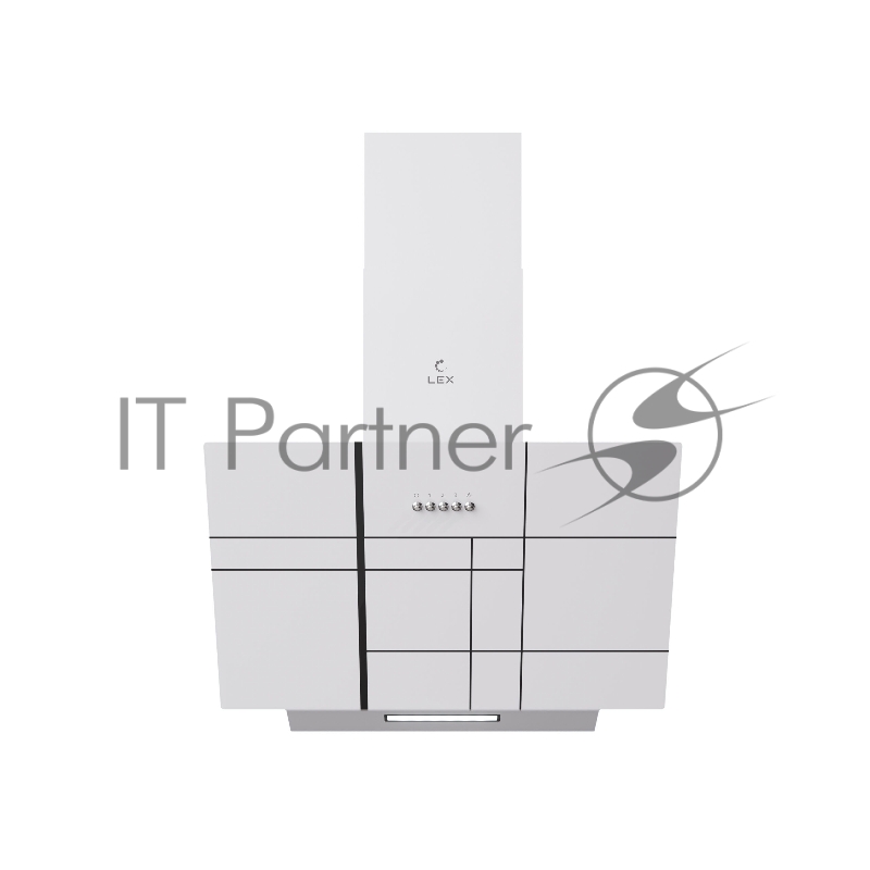 Вытяжка каминная Lex Moza 600 R1 белый управление: кнопочное (1 мотор)