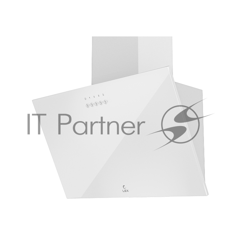 Вытяжка каминная Lex Moza 600 белый управление: кнопочное (1 мотор)