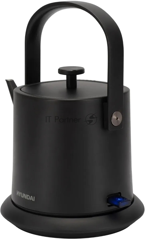 Чайник электрический Hyundai HYK-S2042 0.6л. 1000Вт черный корпус: металл