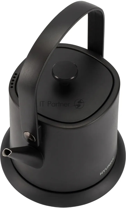 Чайник электрический Hyundai HYK-S2042 0.6л. 1000Вт черный корпус: металл