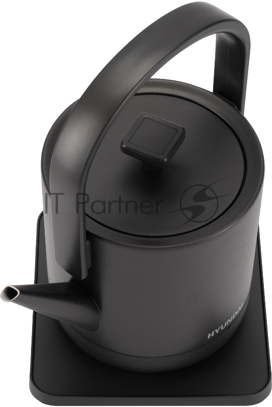 Чайник электрический Hyundai HYK-S2507 0.6л. 1000Вт черный корпус: металл