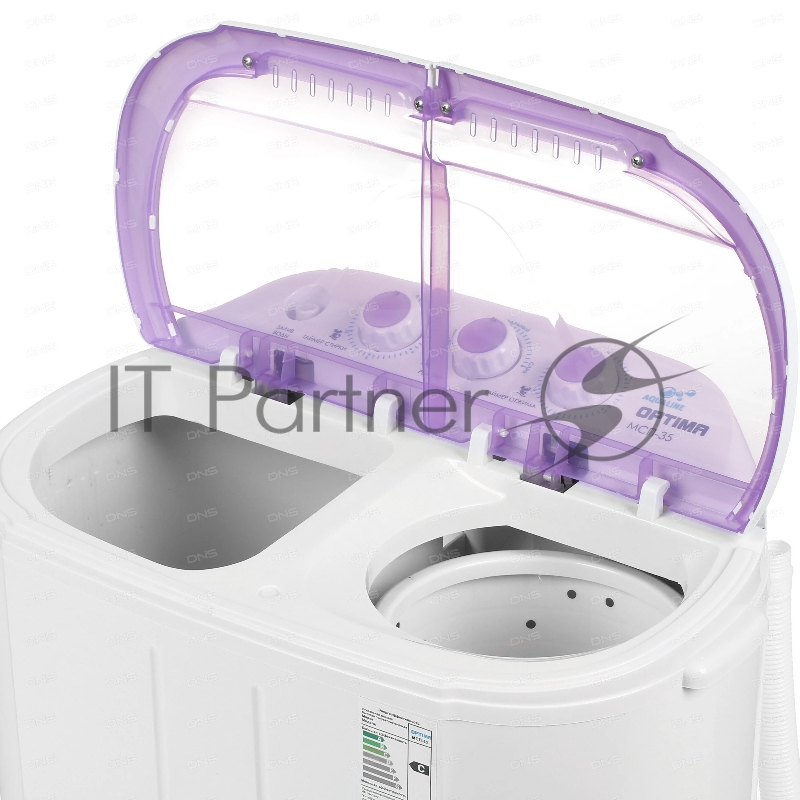 Стиральная машина OPTIMA МСП-35 (1000511) белый, загрузка вертикальная 3,5 кг, 1350 об/мин., класс: А