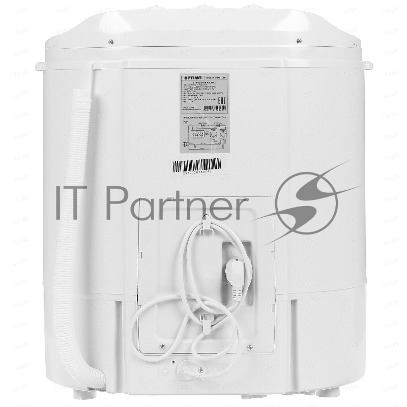 Стиральная машина OPTIMA МСП-35 (1000511) белый, загрузка вертикальная 3,5 кг, 1350 об/мин., класс: А