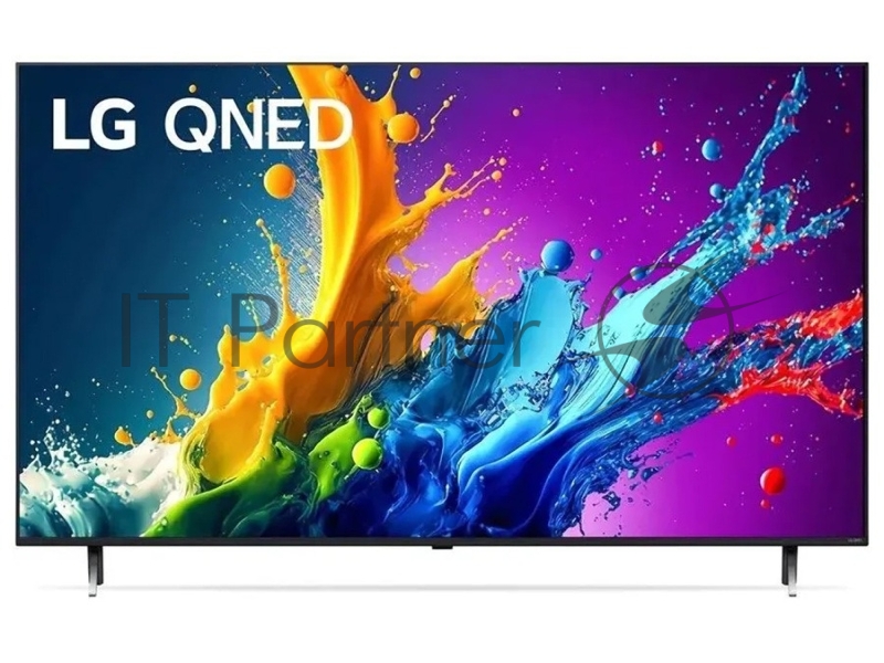Телевизор LG 75QNED80T6A.ARUFLJD 75 UHD, QNED, Smart TV (webOS), Звук 20 Вт, 3xHDMI, 2xUSB, 1xRJ-45, черный