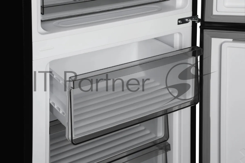 Холодильник Hyundai CC35083F черное стекло 2-хкамерн. черный