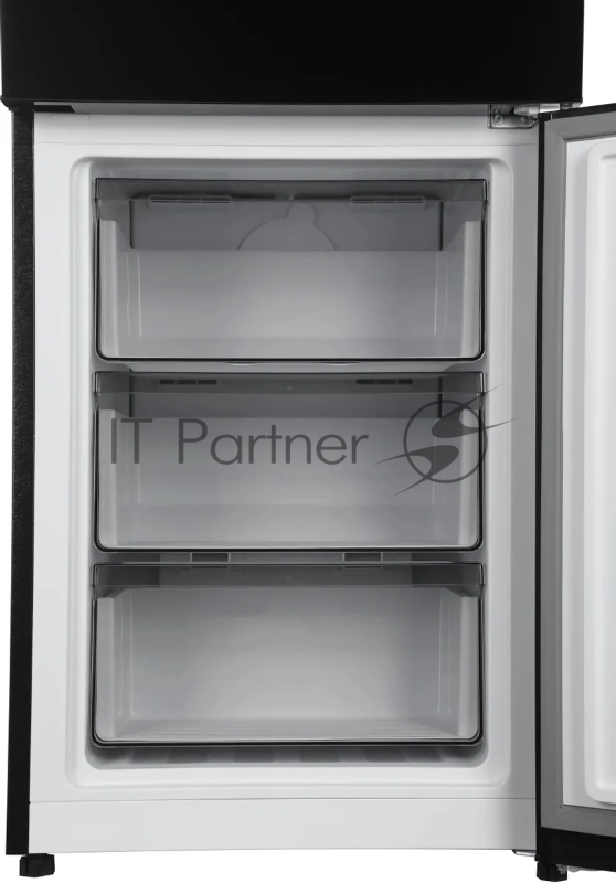 Холодильник Hyundai CC35083F черное стекло 2-хкамерн. черный