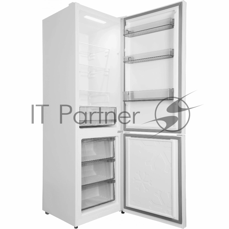 Холодильник Hyundai CC35083F белое стекло 2-хкамерн. белый