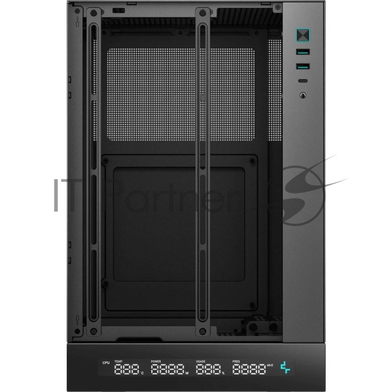 Корпус Deepcool CH170 DIGITAL черный без БП mATX 1x120mm 1xUSB2.0 1xUSB3.0 audio bott PSU