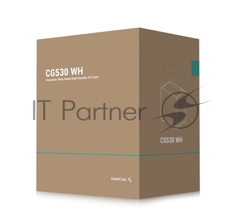 Корпус Deepcool CG530 WH белый без БП ATX 2x120mm 2x140mm 2xUSB2.0 1xUSB3.0 audio bott PSU
