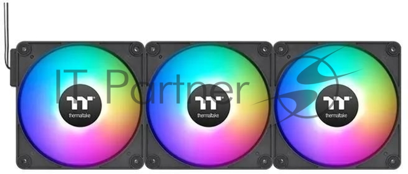Вентилятор для корпуса Thermaltake CT140 EX Sync ARGB 140х140x25 черный 4-pin 30.7дБ (упак.:3шт) (CL-F182-PL14SW-A) Ret