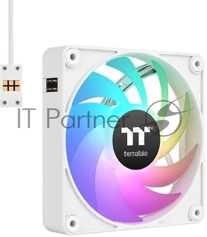 Вентилятор для корпуса Thermaltake CT140 EX Sync ARGB 140х140x25 белый 4-pin 30.7дБ (упак.:3шт) (CL-F191-PL14SW-A) Ret