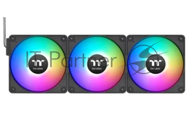 Вентилятор для корпуса Thermaltake CT140 EX Sync Reverse ARGB 140х140x25 черный 4-pin 32.8дБ (упак.:3шт) (CL-F193-PL14SW-A) Ret