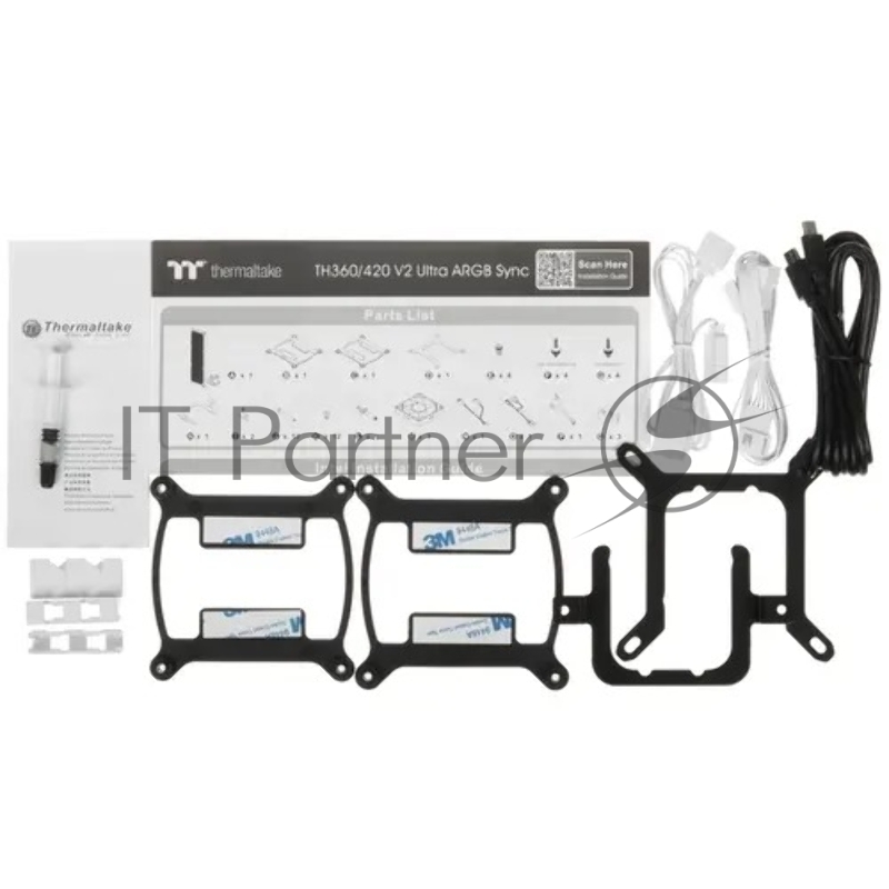 Система водяного охлаждения Thermaltake TH360 V2 Ultra Snow ARGB Soc-AM5/AM4/1200/1700/1851 белый 4-pin 25.8dB Al+Cu LCD Ret (CL-W405-PL12SW-A)