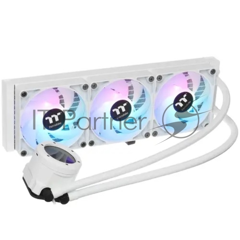 Система водяного охлаждения Thermaltake TH360 V2 Ultra Snow ARGB Soc-AM5/AM4/1200/1700/1851 белый 4-pin 25.8dB Al+Cu LCD Ret (CL-W405-PL12SW-A)