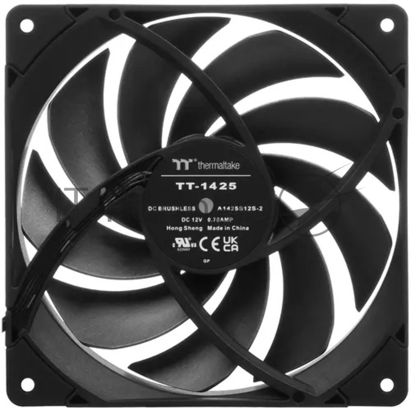 Вентилятор для корпуса Thermaltake TOUGHFAN 14 Pro 140х140x25 черный 4-pin 31.6дБ (CL-F140-PL14BL-A) Ret