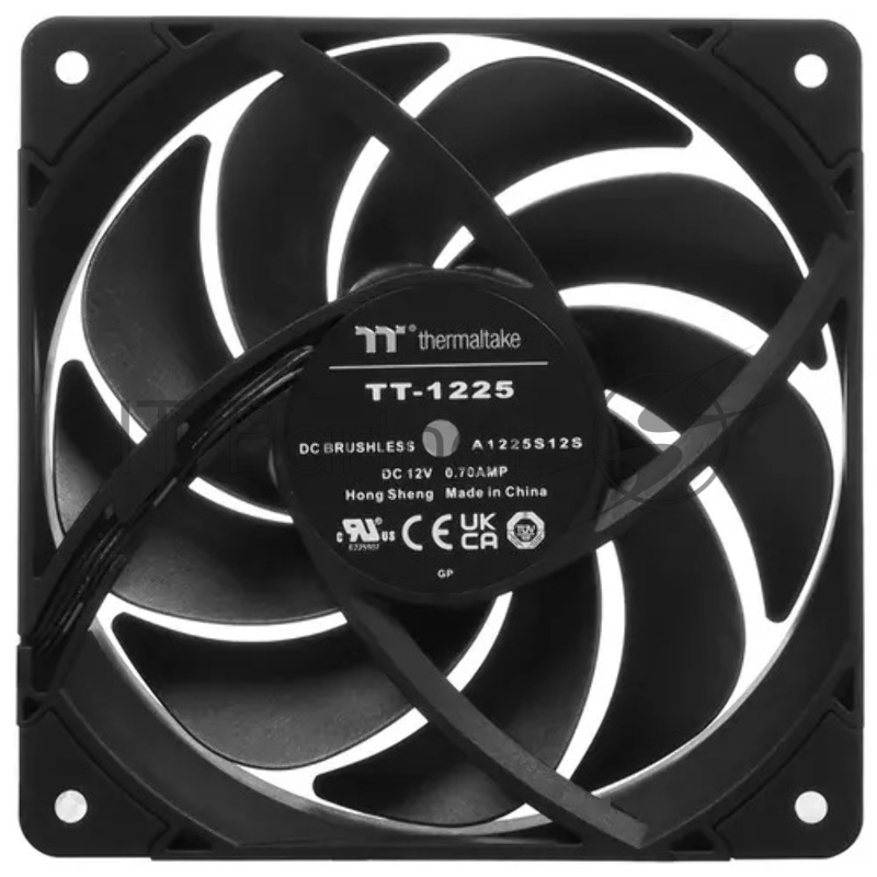 Вентилятор для корпуса Thermaltake TOUGHFAN 12 Pro 120х120x25 черный 4-pin 22.6дБ (CL-F139-PL12BL-A) Ret