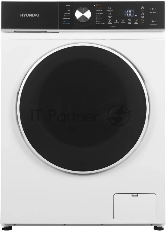 Стиральная машина Hyundai WFD8216 белый, загрузка фронтальная 8/5 кг (с сушкой), 1200 об/мин, класс: A+++