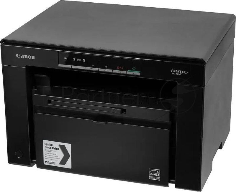 МФУ лазерный Canon i-Sensys MF3010 bundle, A4, ч/б, печ. до 18 стр/мин., скан. до 18 стр/мин., 600 x 1200 dpi (печать), 600x600dpi (скан.), USB (в комплекте: картридж)