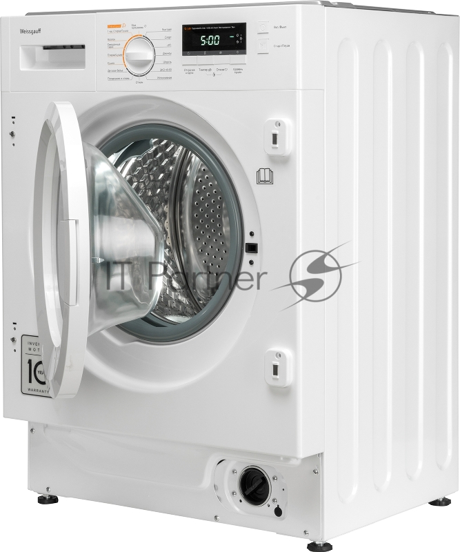 Стирально-сушильная машина Weissgauff WMDI 6148D (404317) белый, фронтальная загрузка 8 кг, 1400 об/мин, класс:A