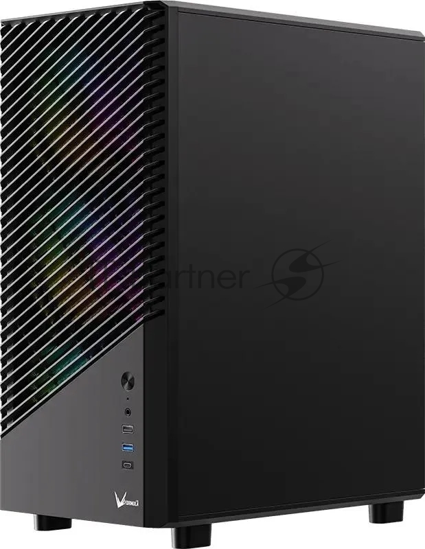 Корпус Formula Mana Geometry черный без БП ATX 3x120mm 1xUSB3.0 1xUSB3.1 audio bott PSU