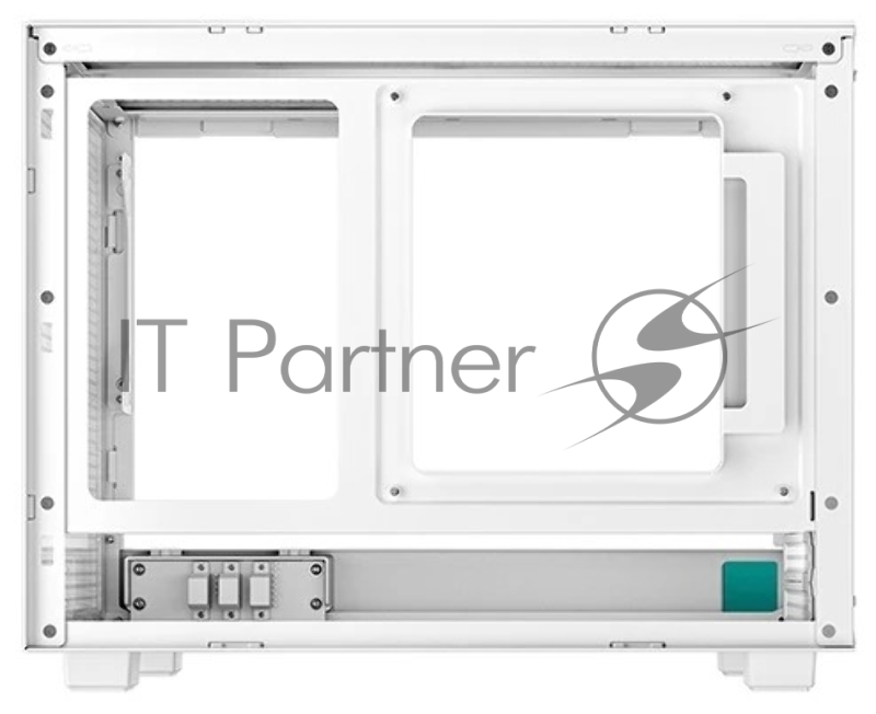 Корпус Deepcool CH160 WH без БП, боковое окно (закаленное стекло), белый, MINI-ITX