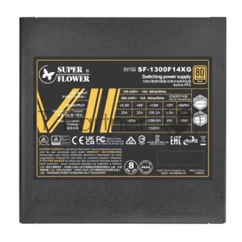 Блок питания Super Flower Leadex VII XG 1300W ATX 3.1 Black (SF-1300F14XG)