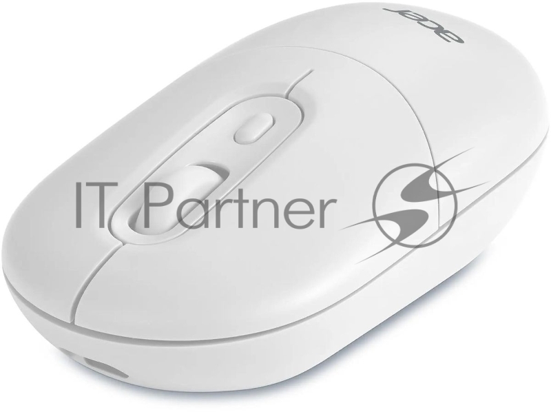 Мышь Acer OMR301 белый оптическая (1600dpi) беспроводная BT/Radio USB (4but)