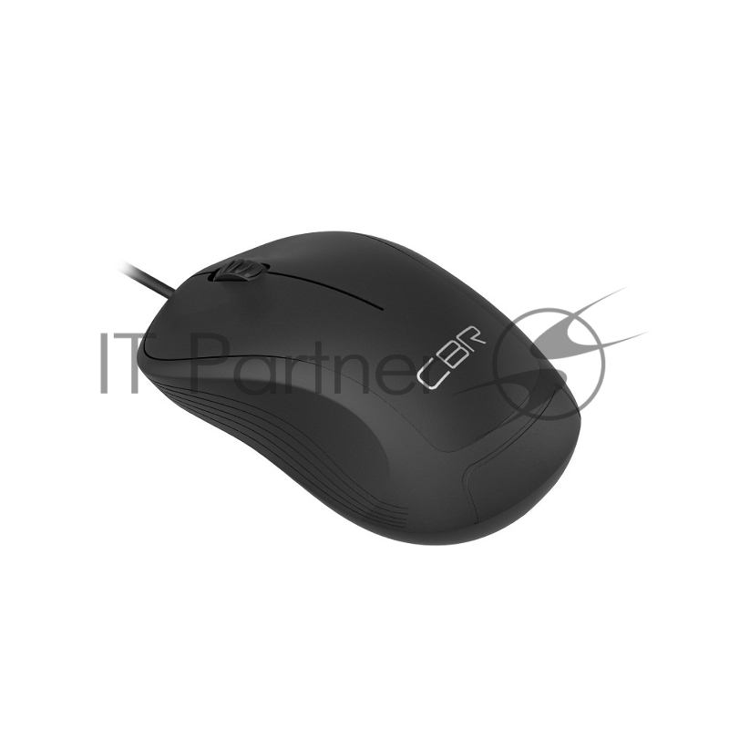 Мышь CBR CM 108 черный USB, офисн., 1000dpi, 3 кн., 1.8 м, резиновое колесо прокрутки