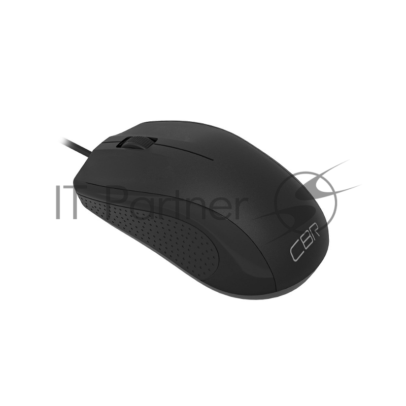 Мышь CBR CM 107 черный USB, офисн., 1000dpi, 3 кн., 1.8 м