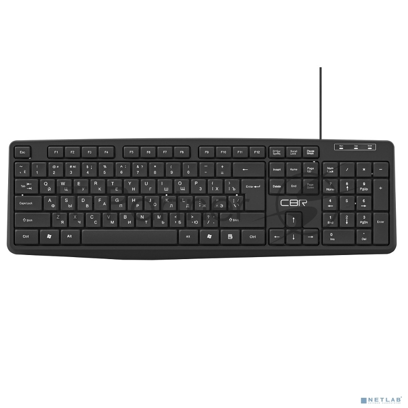 Клавиатура CBR KB 115 USB, 104 кл., офисн., 1,8 м, резиновые ножки