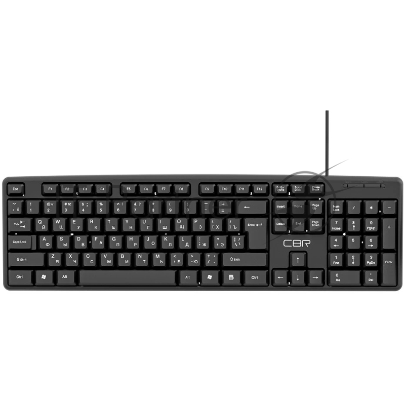 Клавиатура CBR KB 100 USB, 104 кл., офисн., 1,5 м