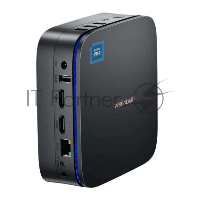 Мини ПК Blackview MP60 (Intel N5095) 16+512GB, WIFI a/b/g/n/ac, Bluetooth 4.2, Win11 Pro, USB3.0, HDMI 1.4b Type A *2, RJ45*1, 5.5/2.1mm DC Jack *1, 3.5mm Phone Jack*1, Colour: Black