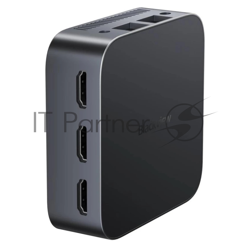 Мини ПК Blackview MP80 (Intel N97) 16+512GB, WIFI a/b/g/n/ac, Bluetooth 4.2, Win11 Pro, USB3.0, HDMI 1.4b Type A *2, RJ45*1, 5.5/2.1mm DC Jack *1, 3.5mm Phone Jack*1, Colour: Black