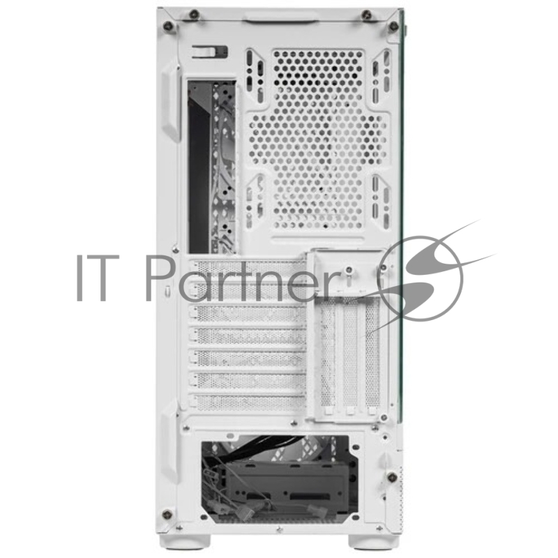 Корпус без блока питания/ PCCooler ME200 MESH WH, Mesh Full Tower, White, TG, SPCC, 3x120mm ARGB E-ATX, ATX, mATX, mITX 180/380/220mm 4x2.5, 2x3.5, 7+3xPCI 1xUSB-A 3.0, 2xUSB-A 2.0 432x225x495mm