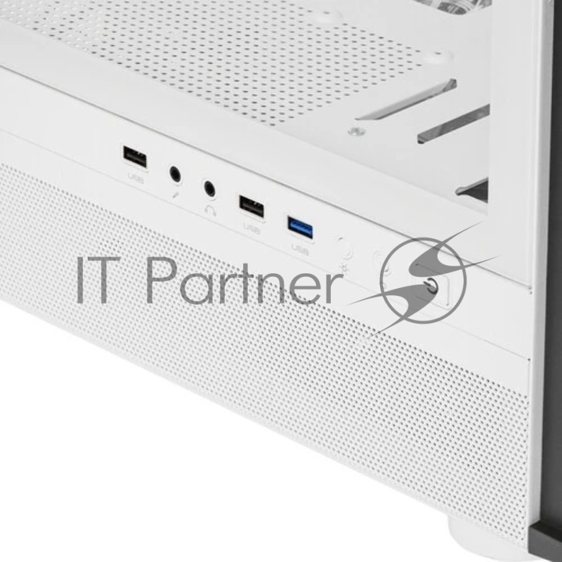 Корпус без блока питания/ PCCooler ME200 MESH WH, Mesh Full Tower, White, TG, SPCC, 3x120mm ARGB E-ATX, ATX, mATX, mITX 180/380/220mm 4x2.5, 2x3.5, 7+3xPCI 1xUSB-A 3.0, 2xUSB-A 2.0 432x225x495mm