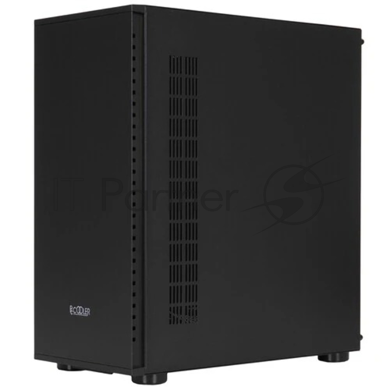 Корпус без блока питания/ PCCooler IE200 BK, Tempered Glass Full Tower, Black, TG, SPCC, 1x120mm ARGB E-ATX, ATX, mATX, mITX 180/380/220mm 4x2.5, 2x3.5, 7+3xPCI 1xUSB-A 3.0, 2xUSB-A 2.0 432x225x495mm