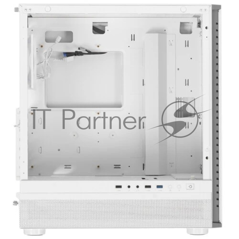 Корпус без блока питания/ PCCooler IE200 WH, Tempered Glass Full Tower, White, TG, SPCC, 1x120mm ARGB E-ATX, ATX, mATX, mITX 180/380/220mm 4x2.5, 2x3.5, 7+3xPCI 1xUSB-A 3.0, 2xUSB-A 2.0 432x225x495mm