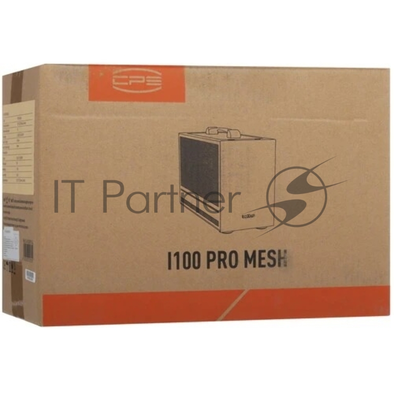 Корпус без блока питания/ PCCooler I100 PRO MESH GY, Mesh Compact, Grey, SPCC, no fans ITX 60/300/SFX PSU support 1x2.5, 1x3.5, 2xPCI 1xUSB-C 3.1 308x128x190mm