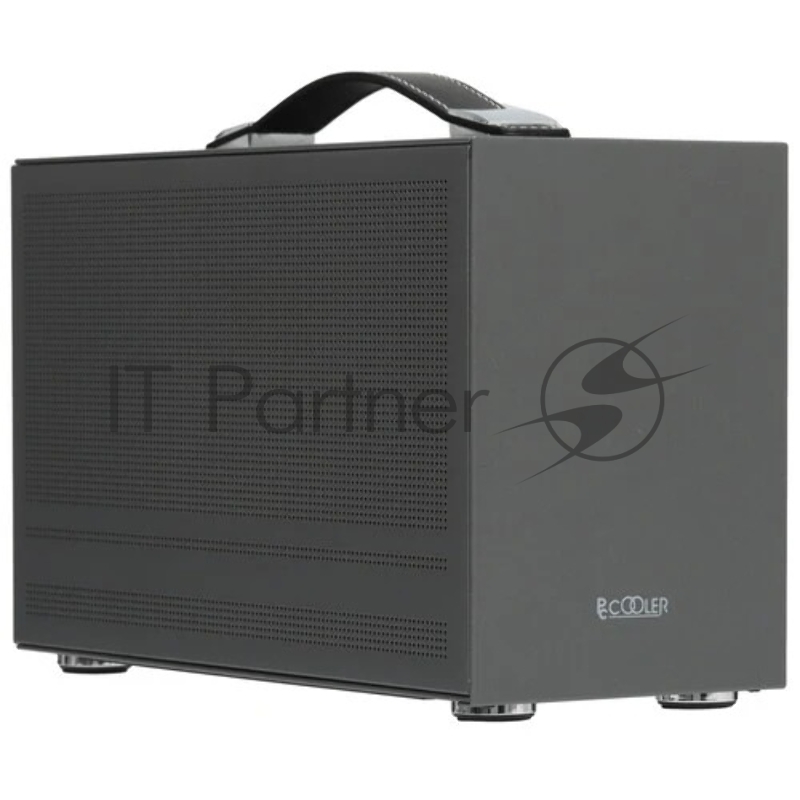 Корпус без блока питания/ PCCooler I100 PRO MESH GY, Mesh Compact, Grey, SPCC, no fans ITX 60/300/SFX PSU support 1x2.5, 1x3.5, 2xPCI 1xUSB-C 3.1 308x128x190mm