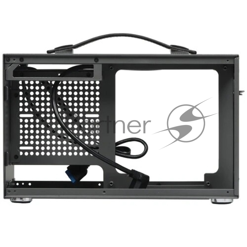 Корпус без блока питания/ PCCooler I100 PRO MESH GY, Mesh Compact, Grey, SPCC, no fans ITX 60/300/SFX PSU support 1x2.5, 1x3.5, 2xPCI 1xUSB-C 3.1 308x128x190mm