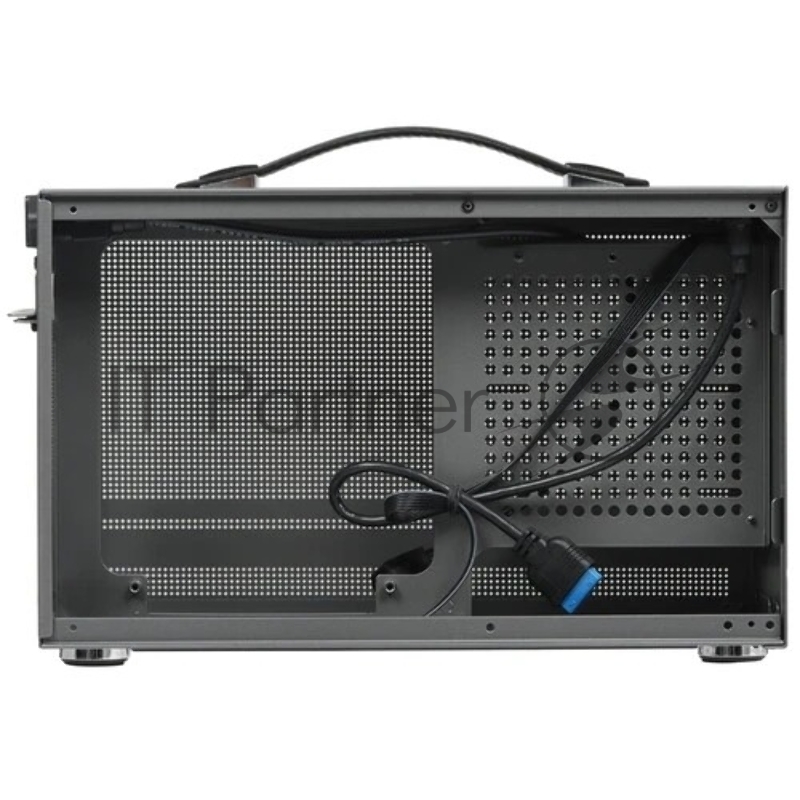 Корпус без блока питания/ PCCooler I100 PRO MESH GY, Mesh Compact, Grey, SPCC, no fans ITX 60/300/SFX PSU support 1x2.5, 1x3.5, 2xPCI 1xUSB-C 3.1 308x128x190mm