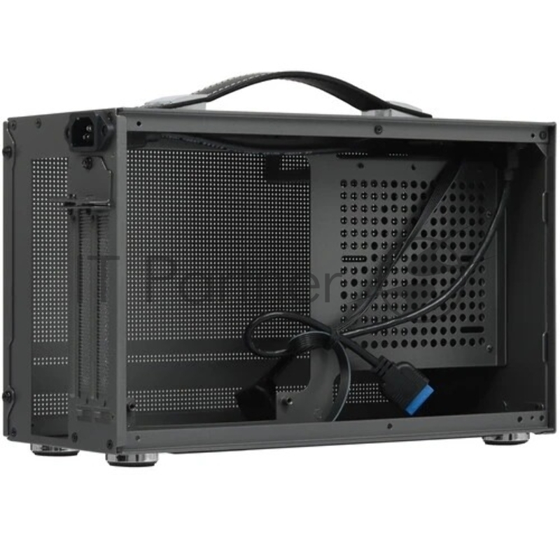 Корпус без блока питания/ PCCooler I100 PRO MESH GY, Mesh Compact, Grey, SPCC, no fans ITX 60/300/SFX PSU support 1x2.5, 1x3.5, 2xPCI 1xUSB-C 3.1 308x128x190mm
